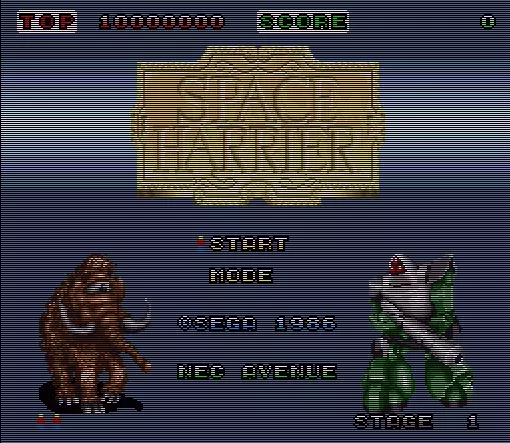 Image n° 4 - screenshots  : Space Harrier